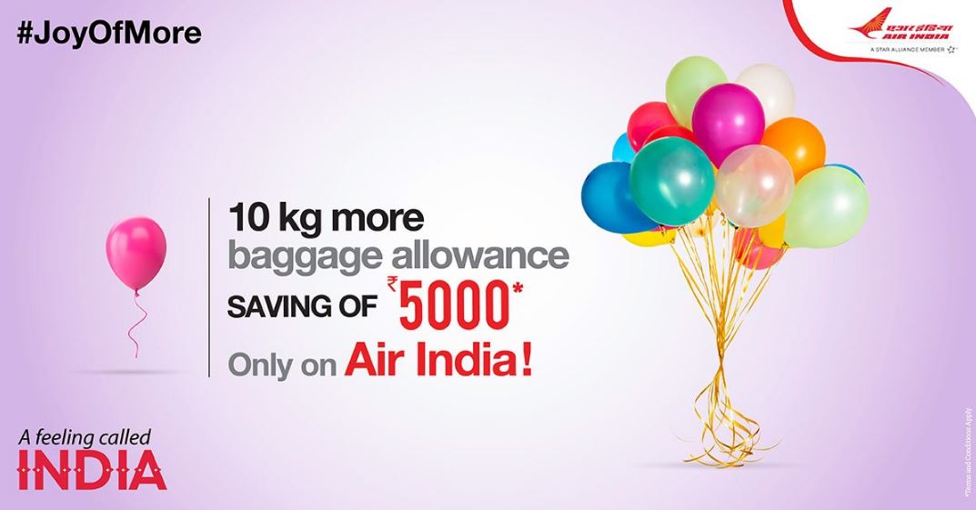 Air India Additional Baggage