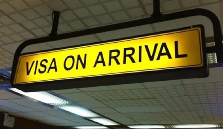 visa-on-arrival for UAE