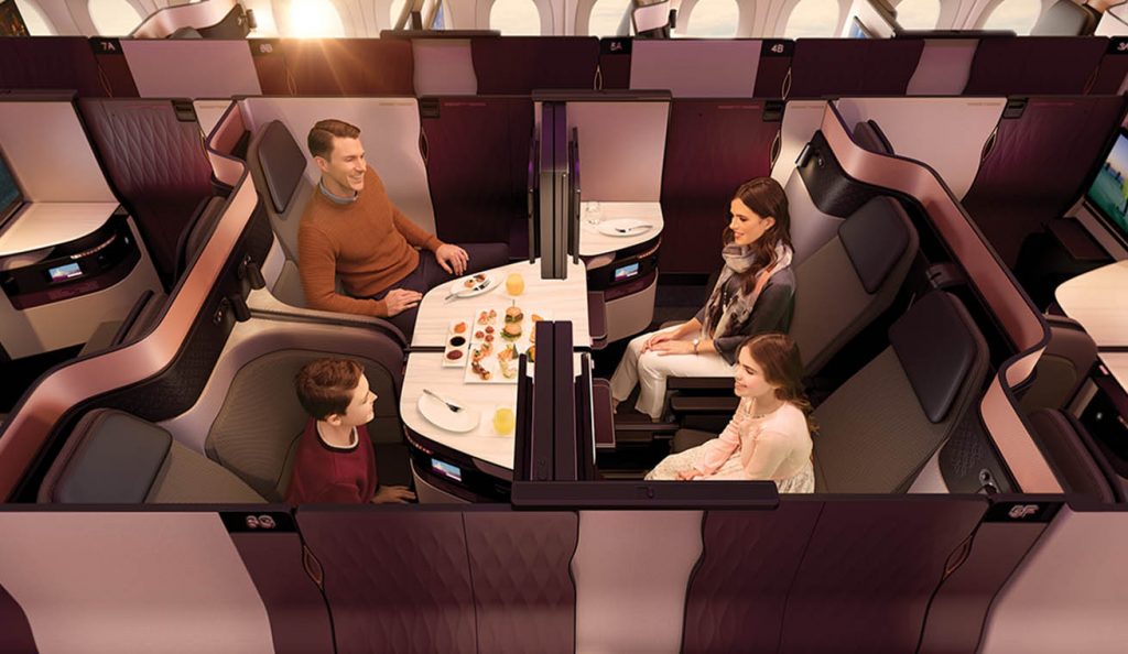Qatar Airways Qsuite Family Business Class