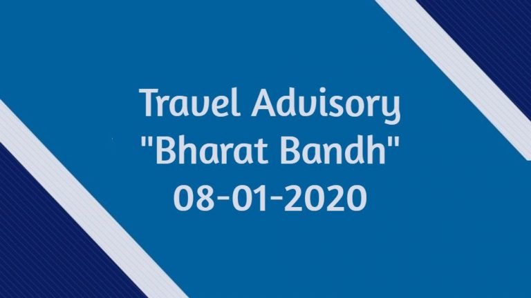 Travel Advisory Bharat Bandh