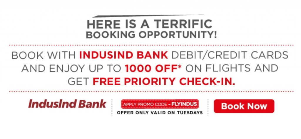 Terrific Tuesday Sale with Indusind Bank casrds