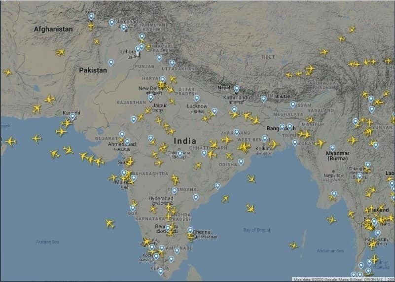 532 flights operated on Day 1