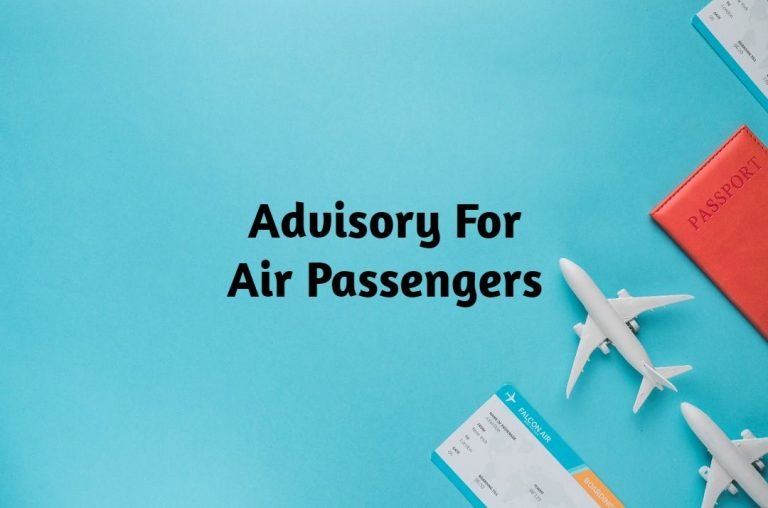 Advisory For Air Passengers