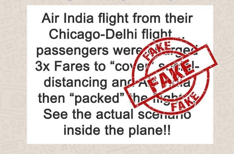 Air India Fake Video
