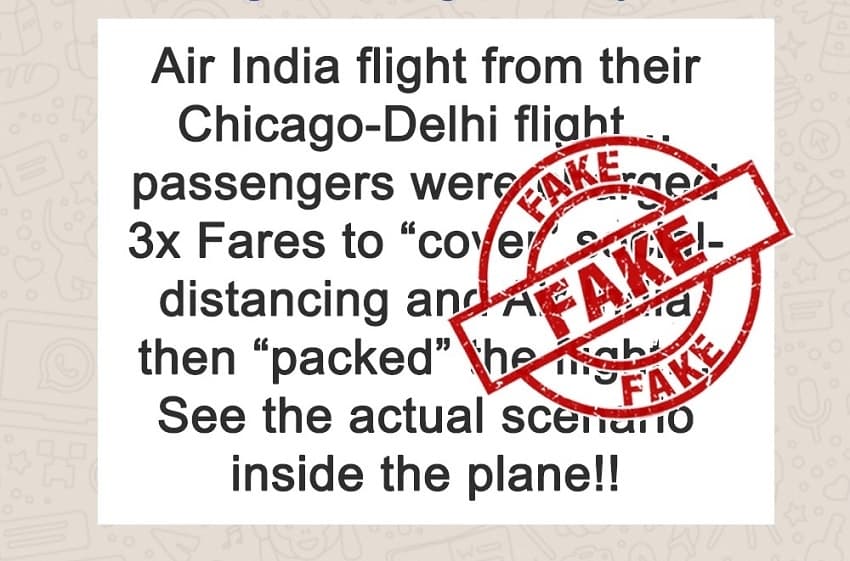Air India Fake Video