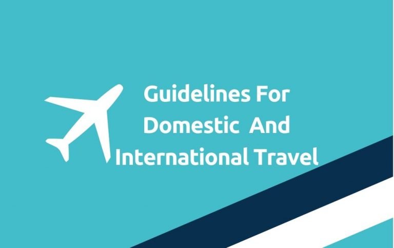Guidelines Domestic International Travel