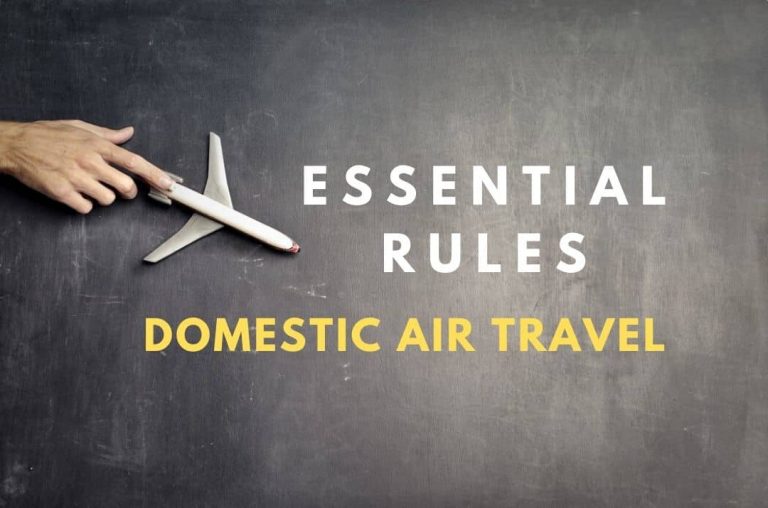 Rules For Domestic Air Travel