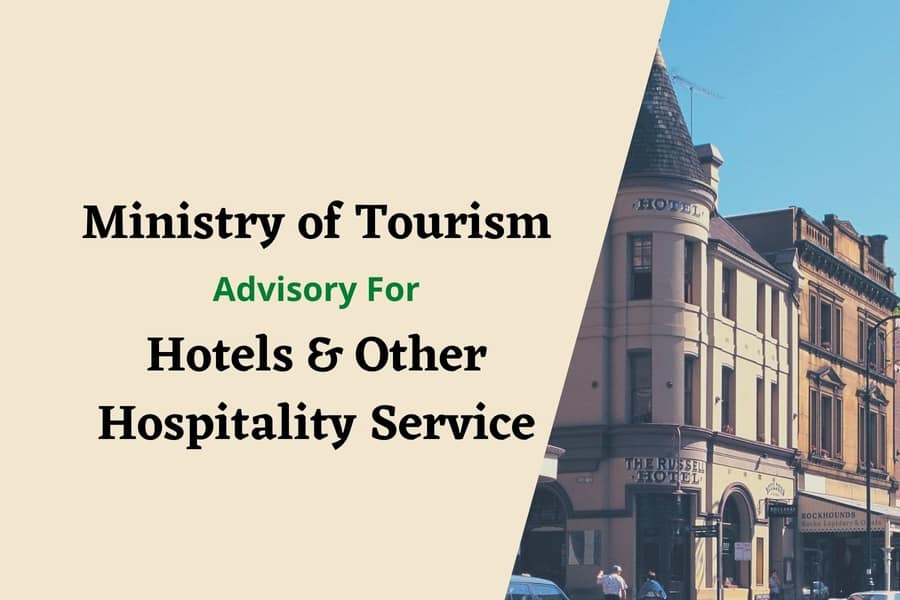 Ministry of Tourism Advisory for hotels