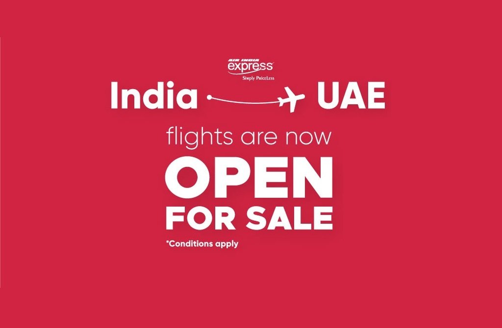 Air India Express Open Bookings India to UAE