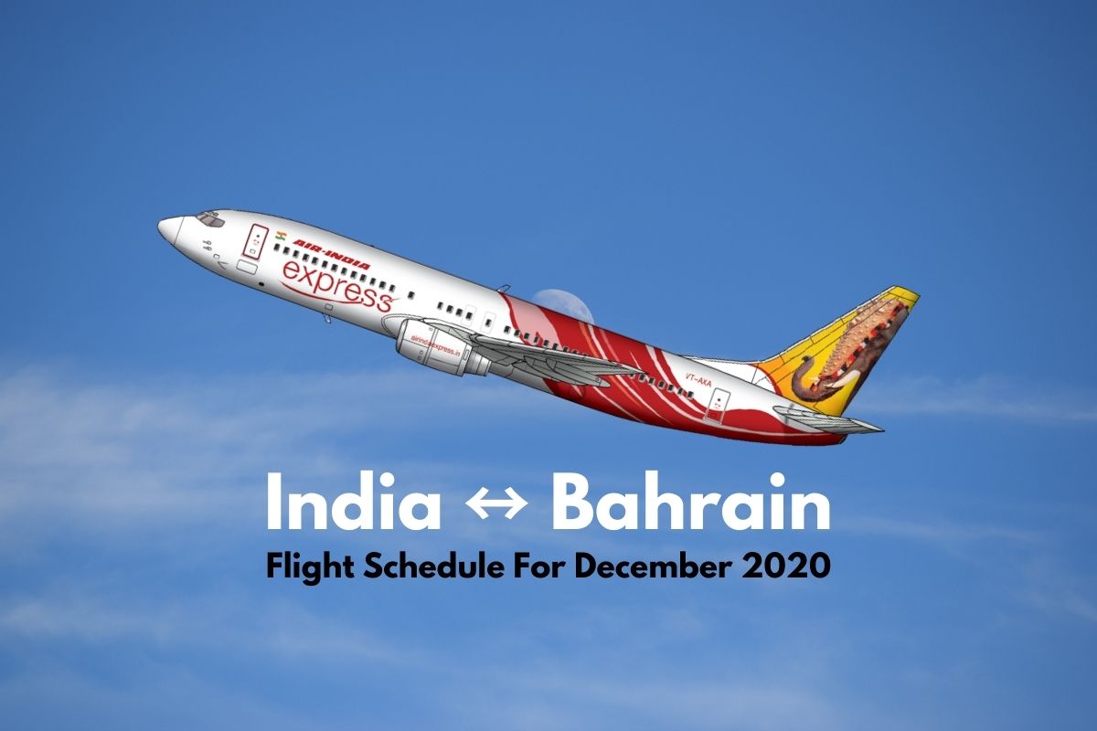 Air India Express Bahrain December