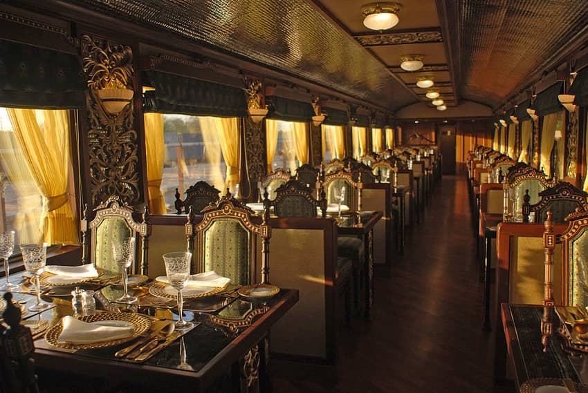Mayur Mahal Dining in Maharaja's Express 