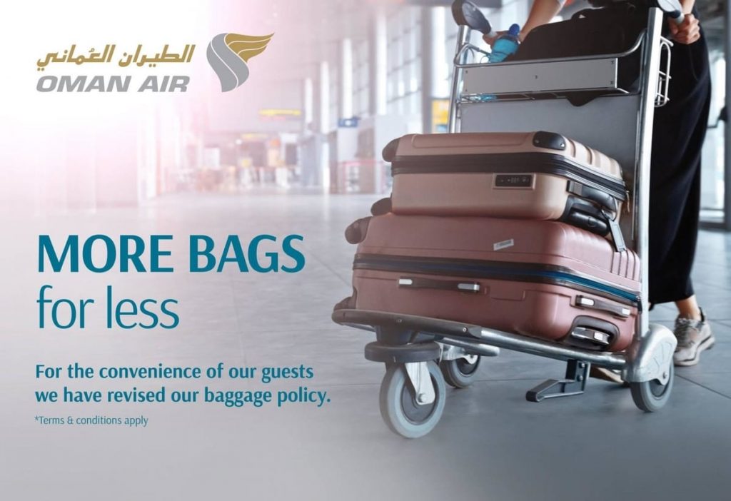 Oman airways sales baggage policy