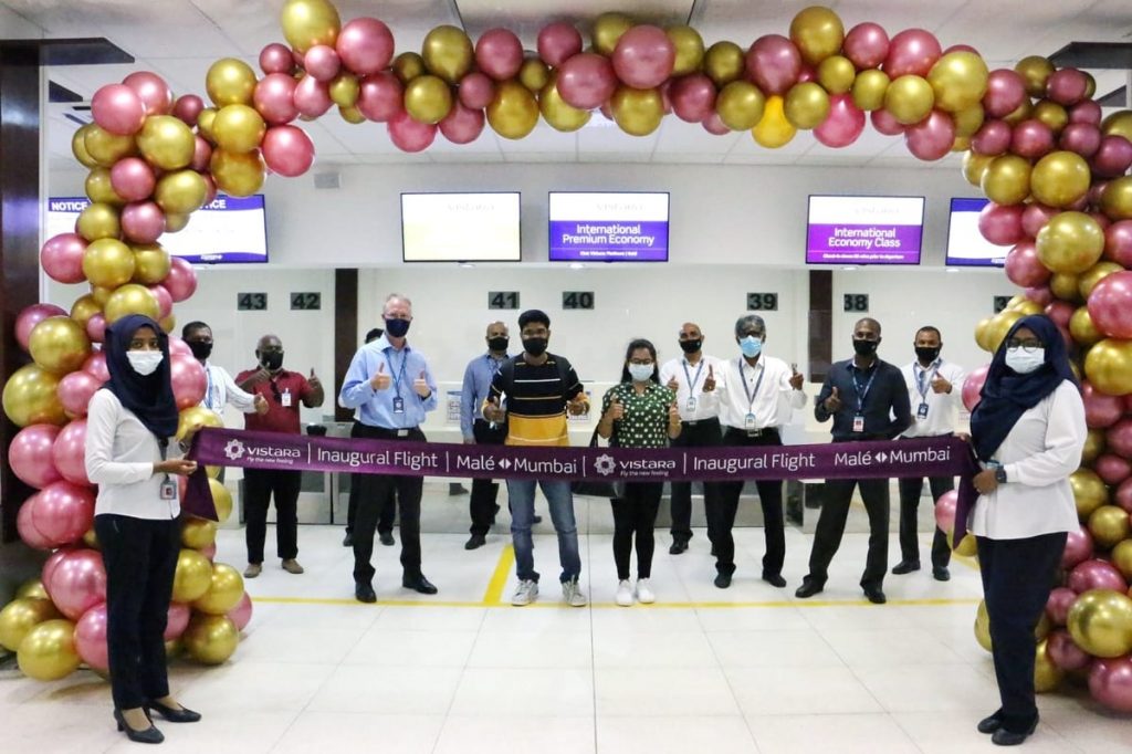 Vistara Inaugural Flight On Mumbai-Male Route