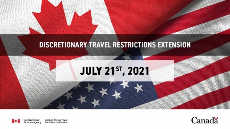 Canada Extends Non-essential Travel Restrictions