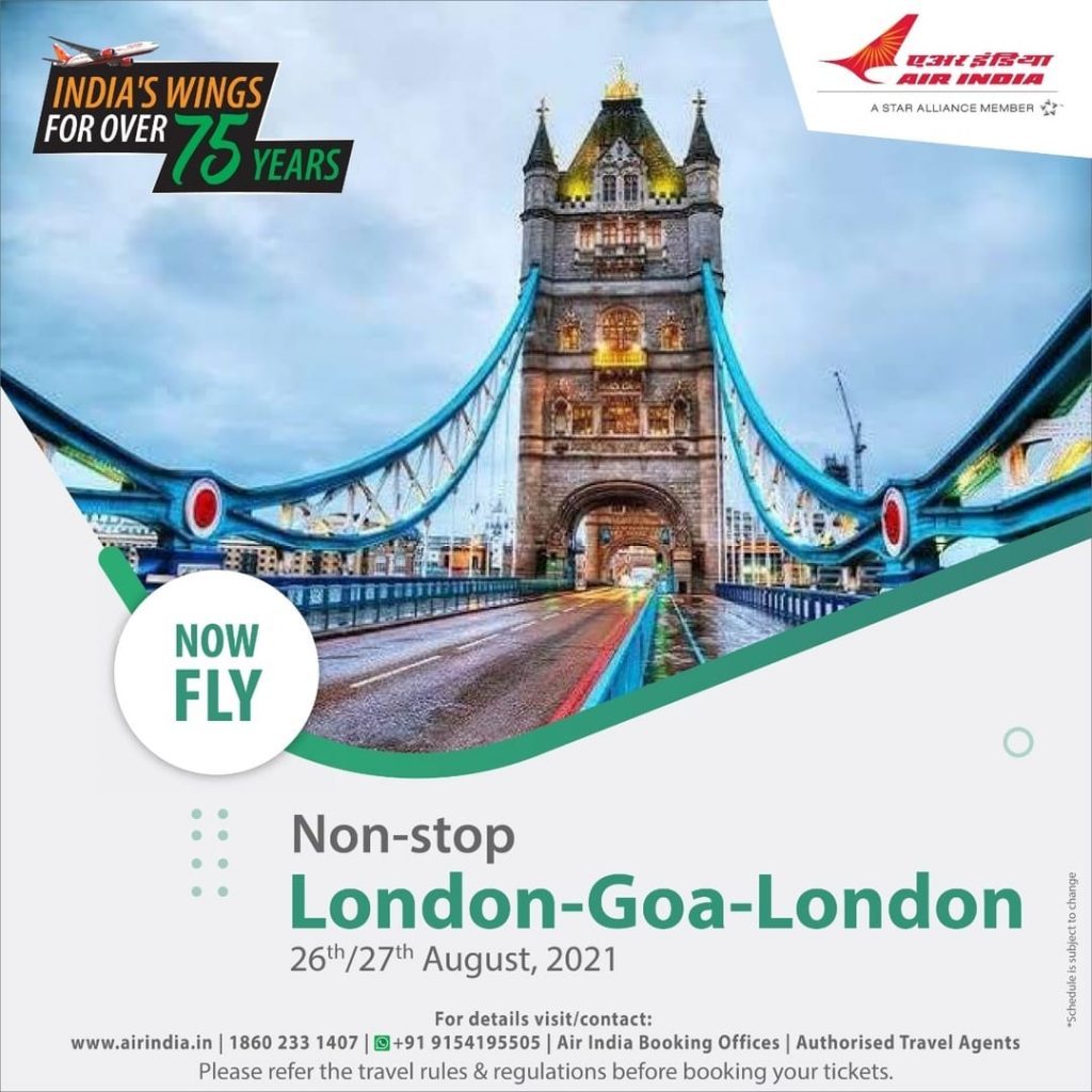 Air India Additional Flights To London