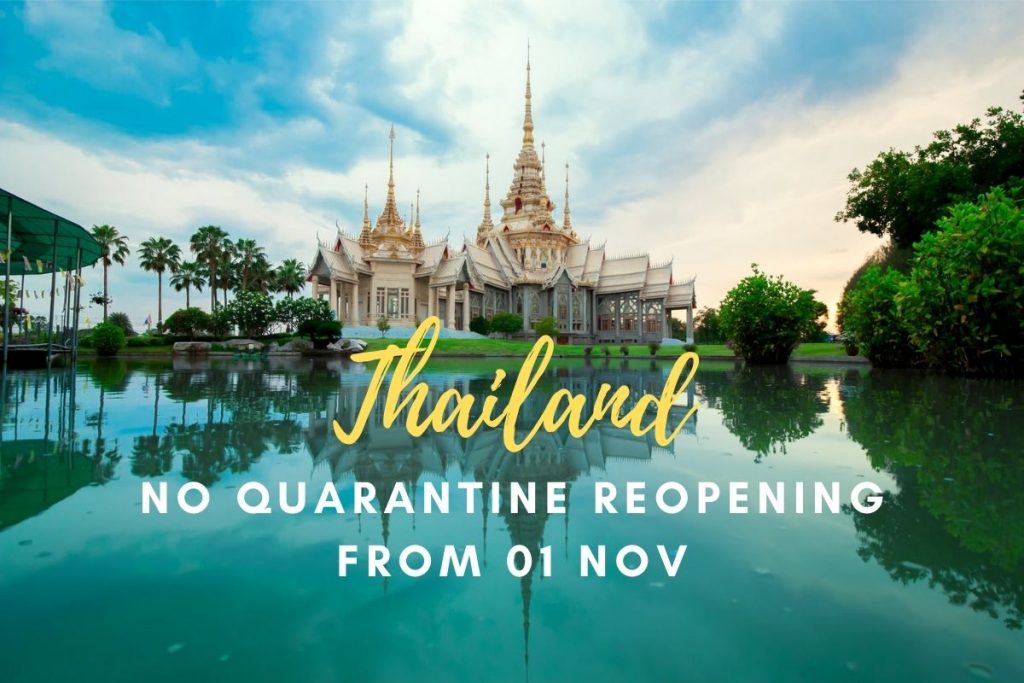 Thailand Announced Quarantine Free Travel
