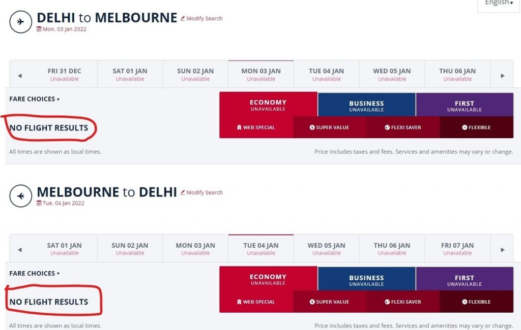 Air India Additional Flights India-Australia