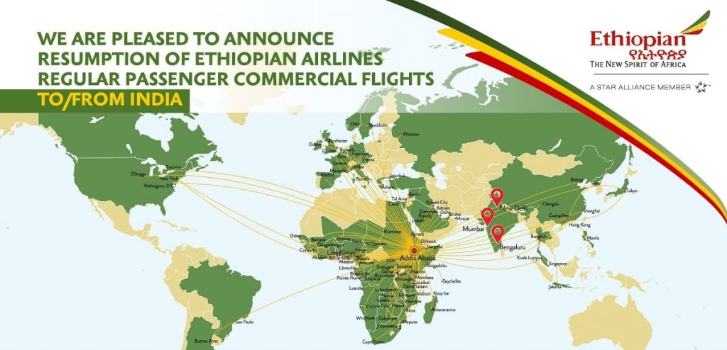 Ethiopian Airlines Resumes Scheduled Flights Between Addis Ababa