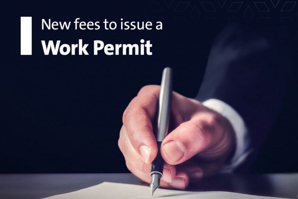 UAE New fees to issue a Work Permits