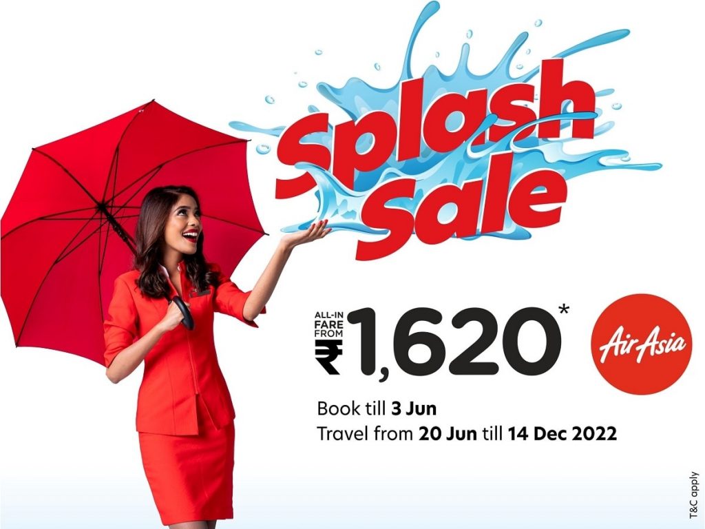 AirAsia India Splash Sale