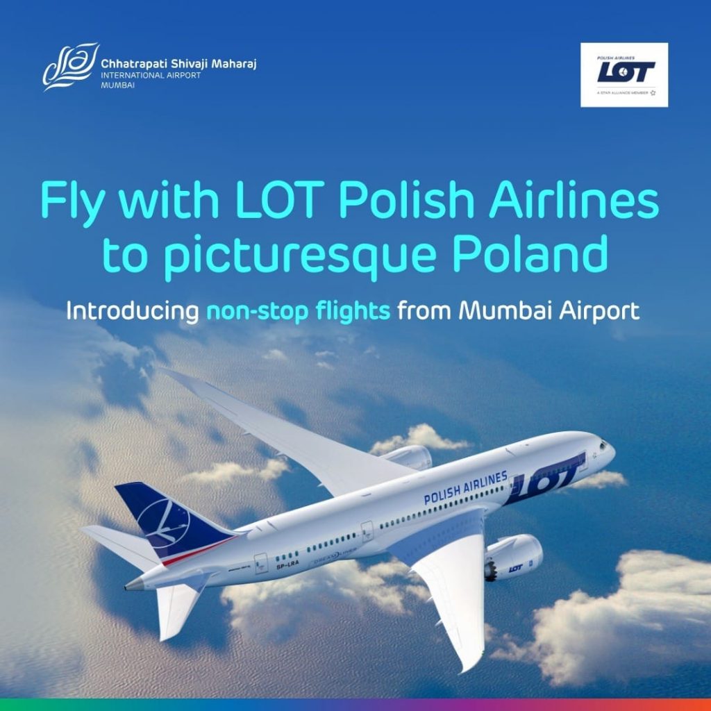 Lot Polish Warsaw-Mumbai Flight
