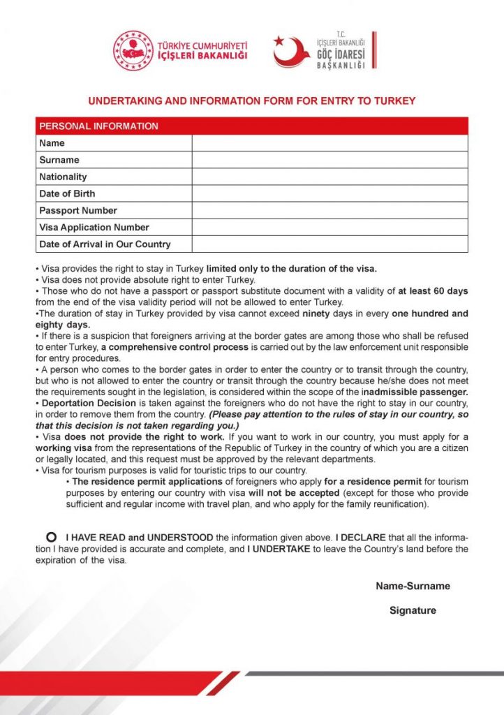 Visa Undertaking Letter Sample Fill Online Printable 8987