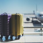 Baggage At Airport and Aircraft
