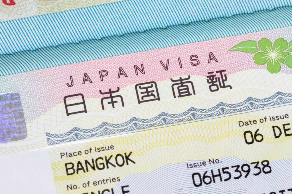 travelling to japan from uk visa