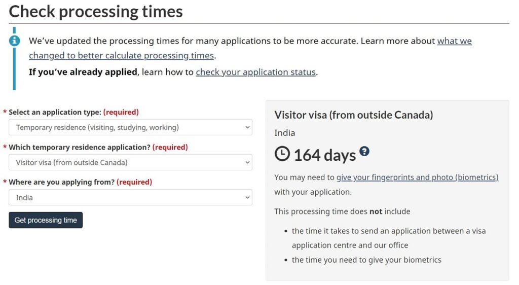 Canada Visitor Visa Processing Time After Biometrics 2023 Philippines