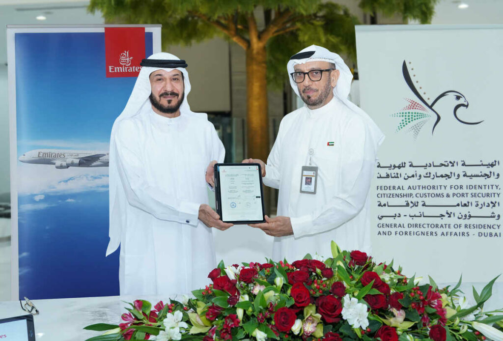 Emirates and the General Directorate of Residency and Foreigners Affairs sign landmark biometric data agreement