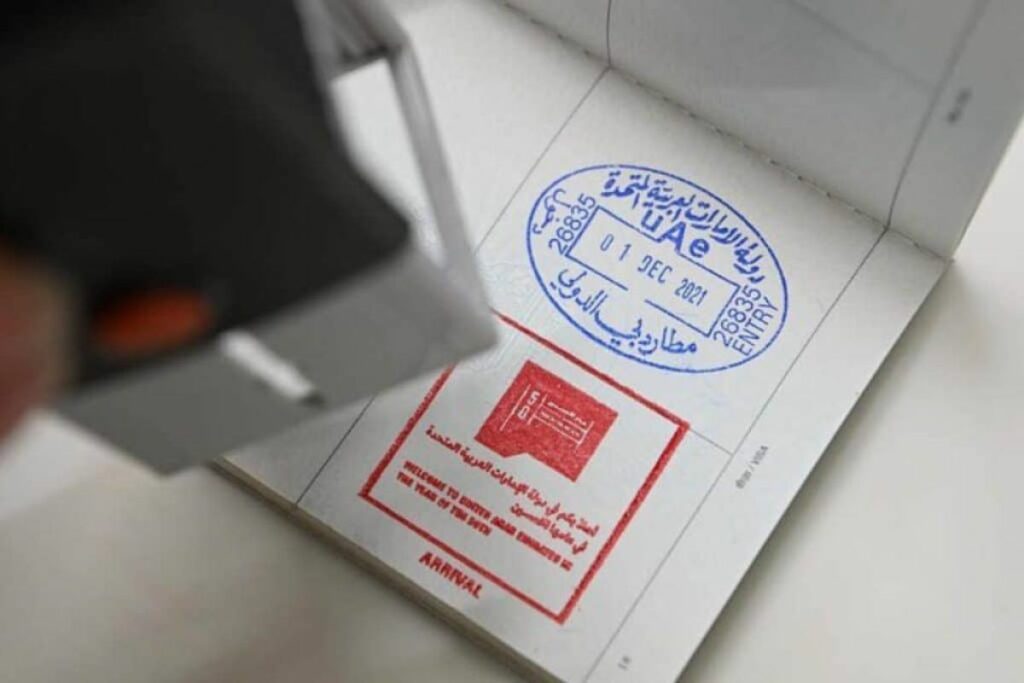 UAE Visa Stamp