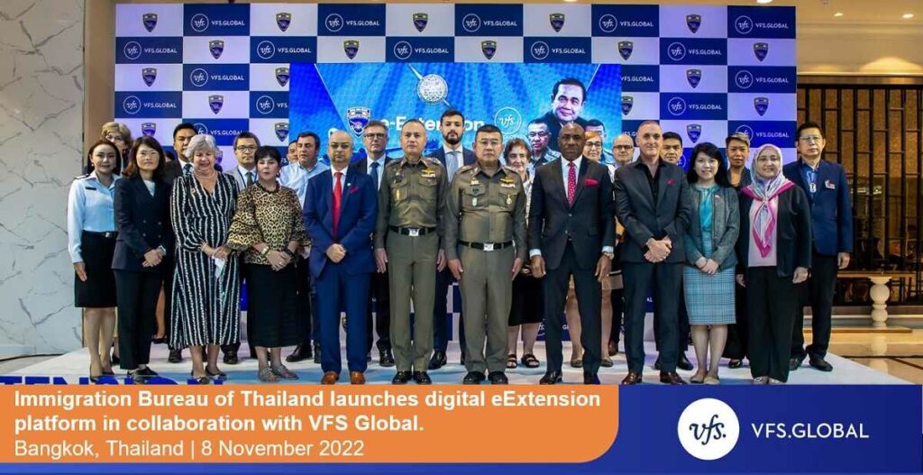 eExtension platform for Thailand Visa