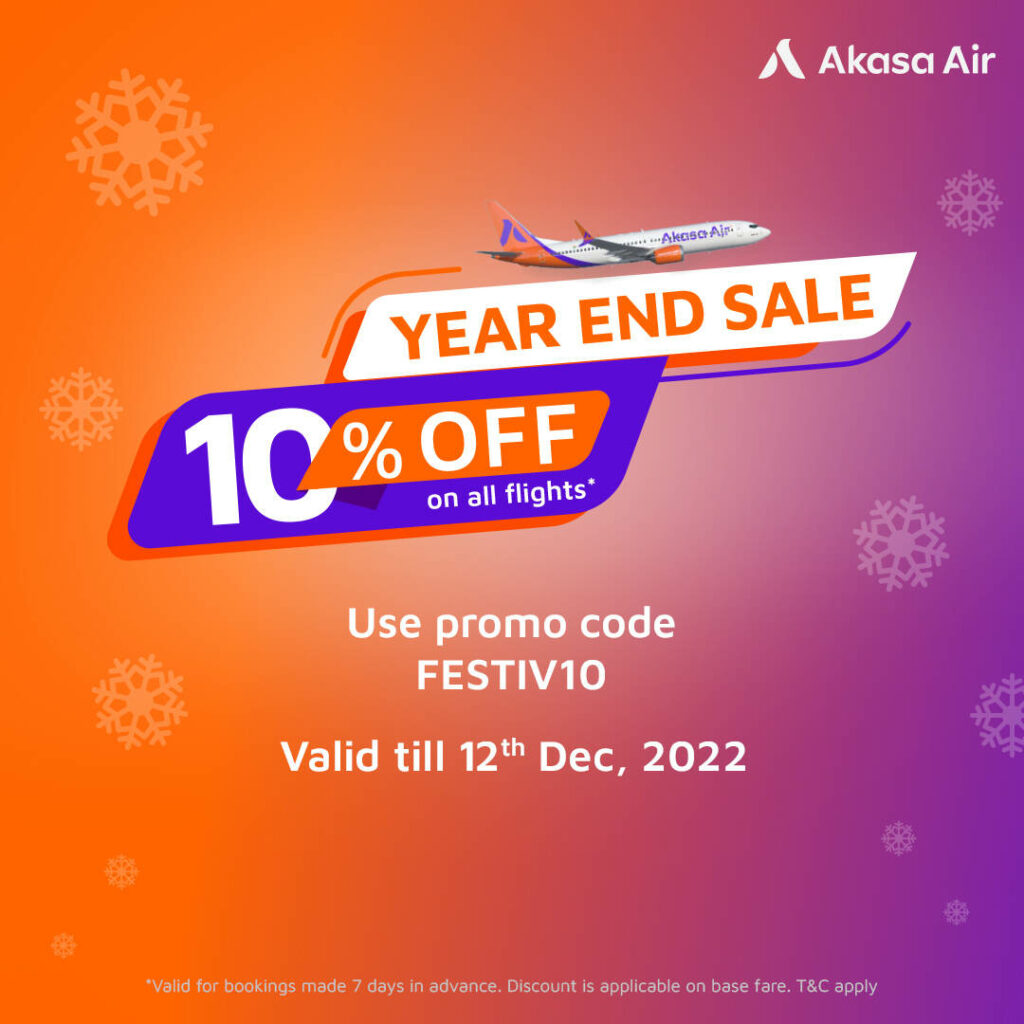 Akasa Air Year End Sale