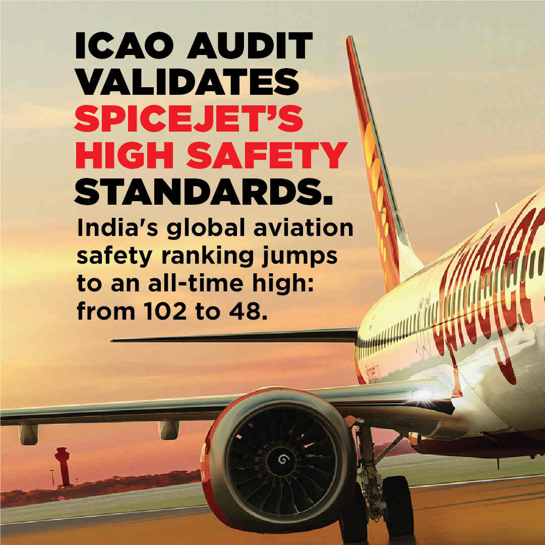 SpiceJet's Successful ICAO Audit Boosts India's Global Safety Rankings