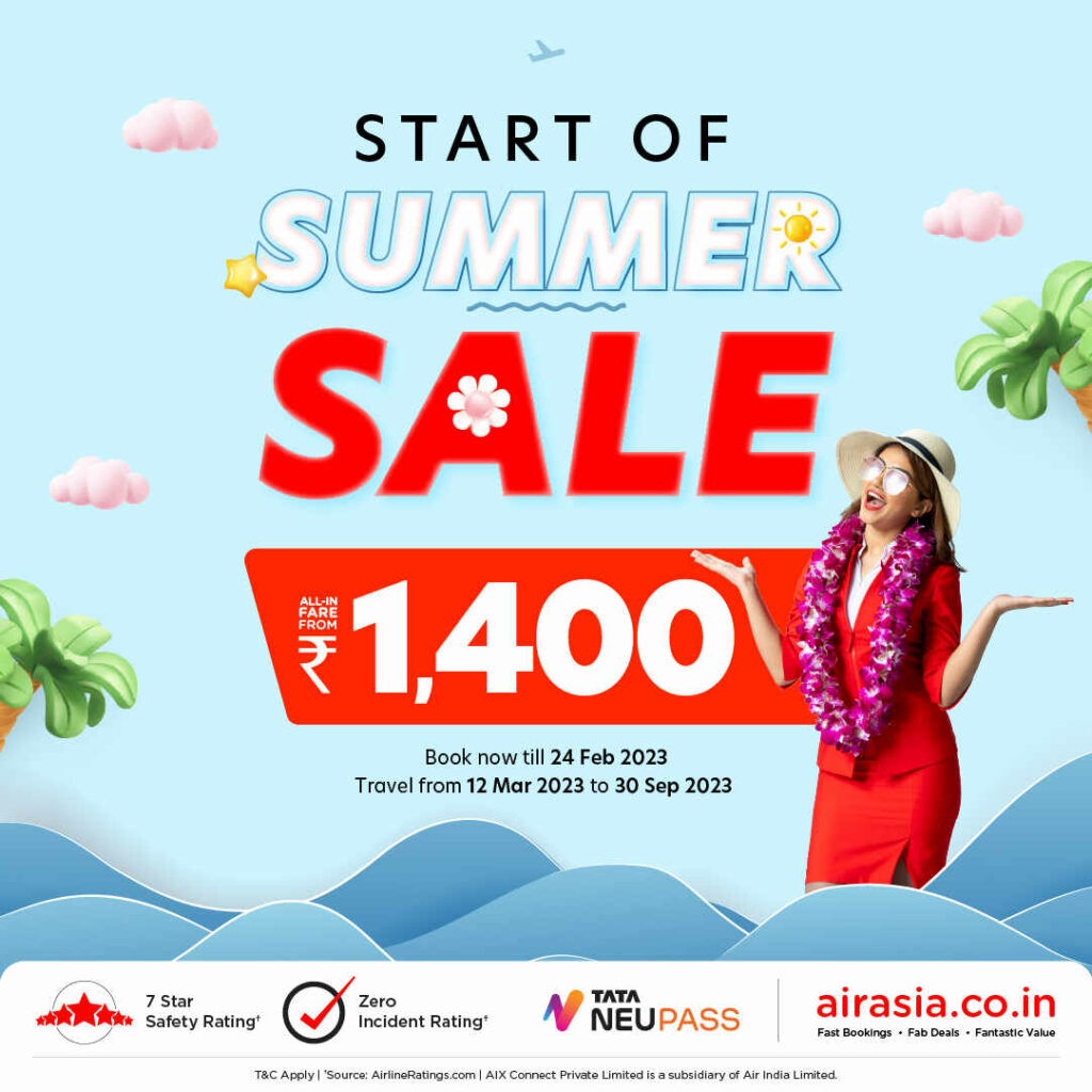 AirAsia India Summer Sale