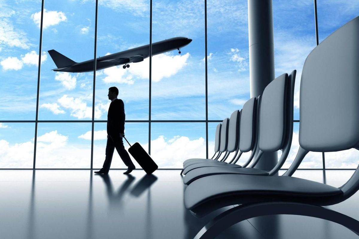 Aircraft And Passenger At Airport