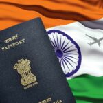 Indian Flag And Passport
