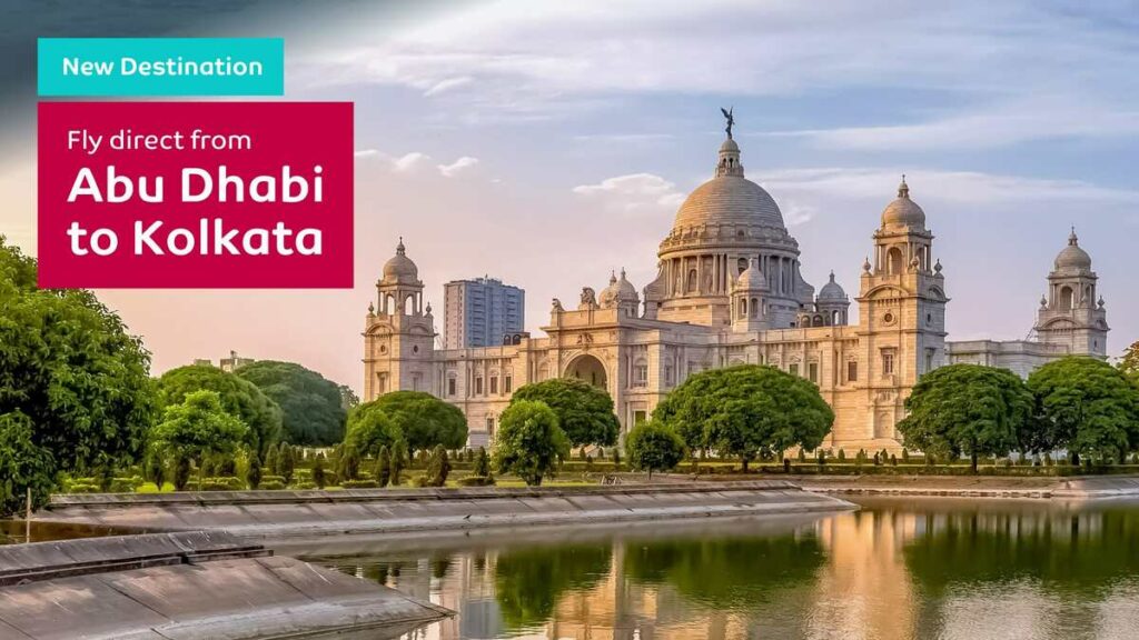 Starting from 15 March 2023, fly direct from Abu Dhabi to Kolkata
