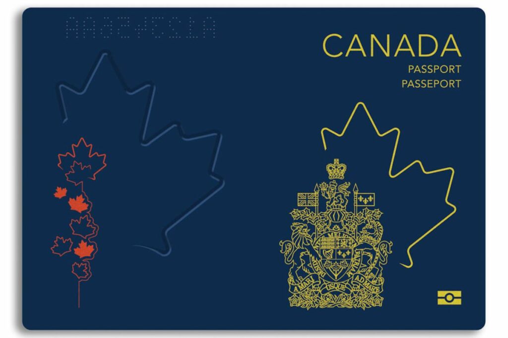 Canada Passport Front Back Cover