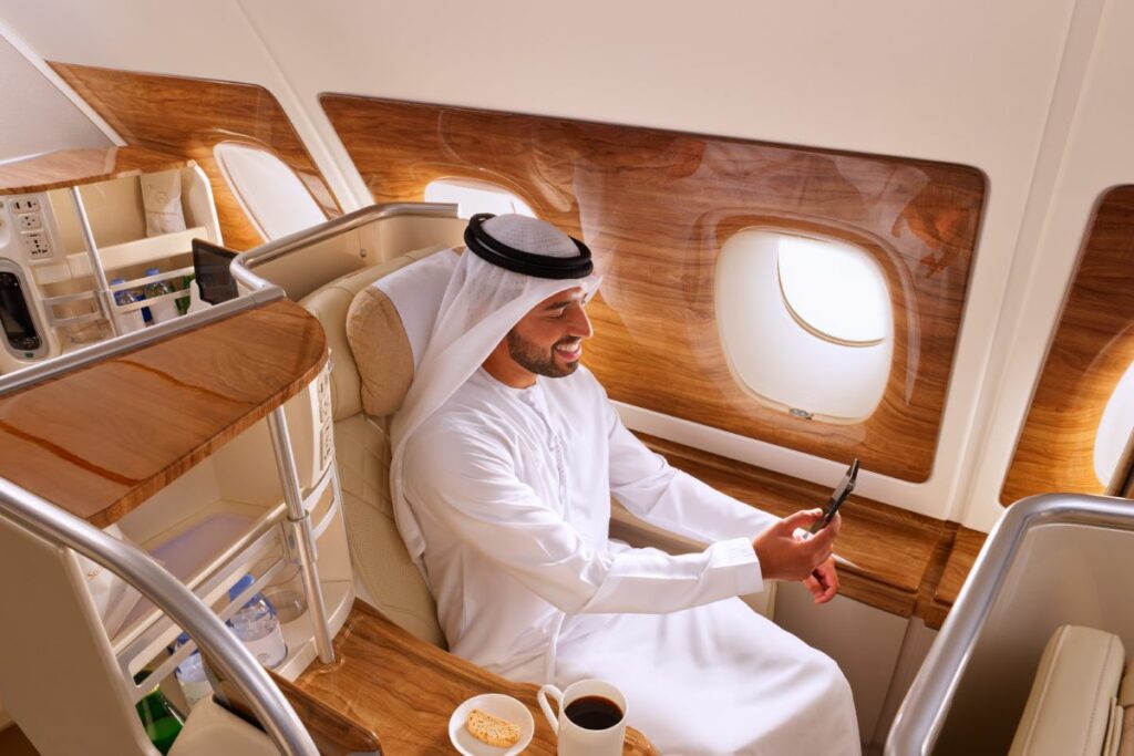 Emirates Free Wi-Fi In Business Class