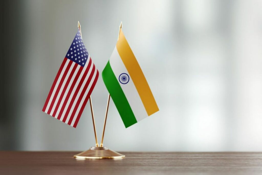 India & United States Flags