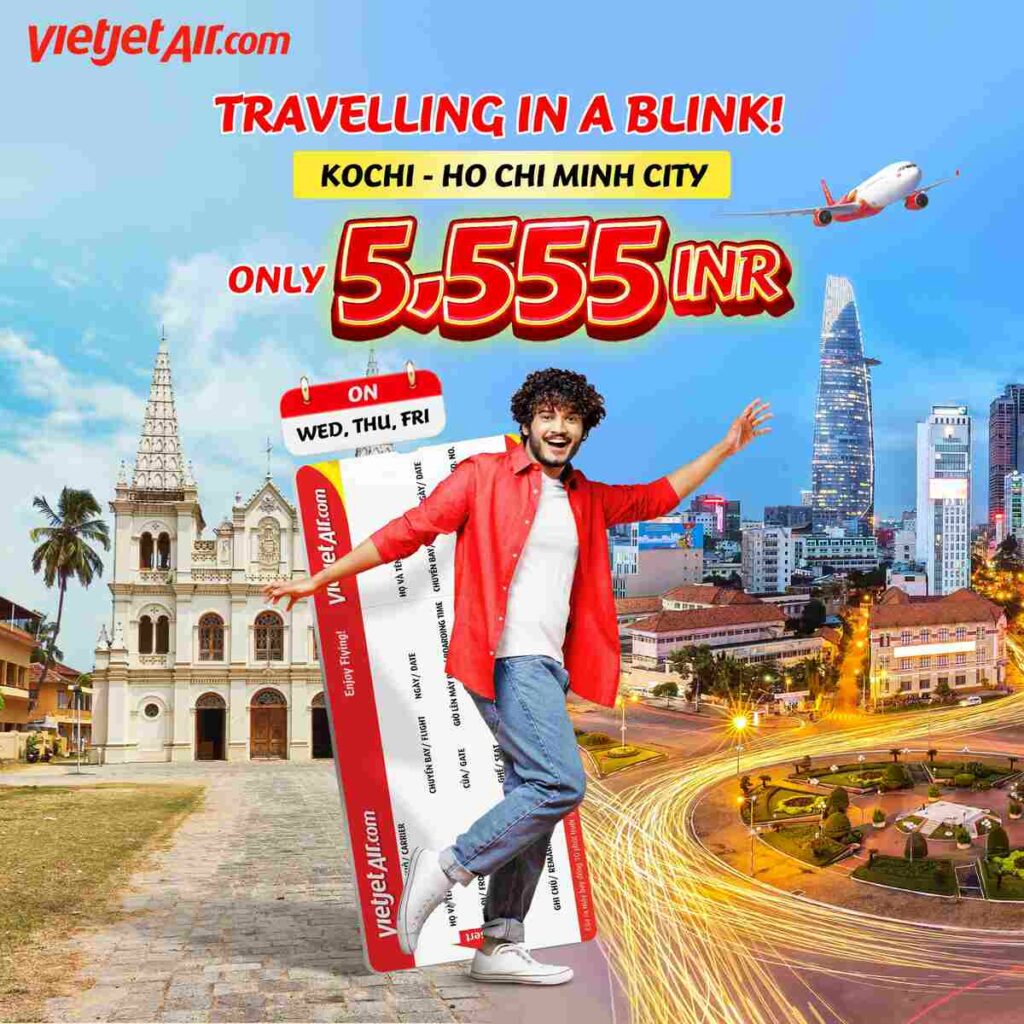VietJet Ho Chi Minh City Kochi Flight