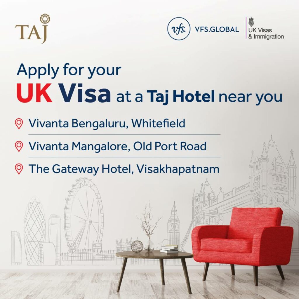 UK Visa Applications at Taj Hotel