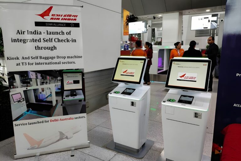 Air India Self-Baggage Drop and Check-In Kiosk