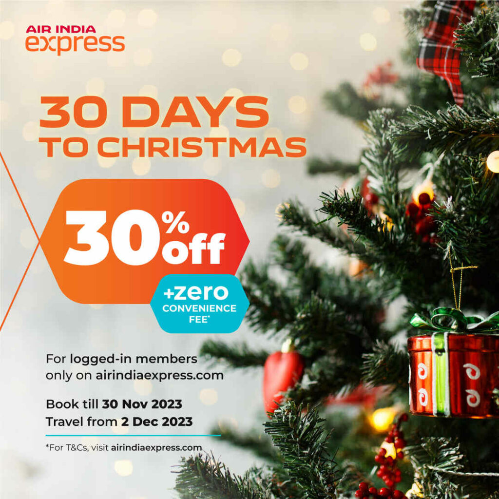 Air India Express Christmas Comes Early Sale