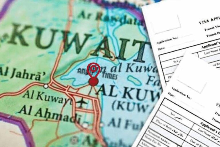 Kuwait Visa Application and Map Image