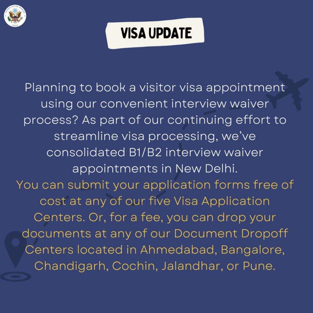 US Visa Update  On B-1 B-2 Visa Appointments