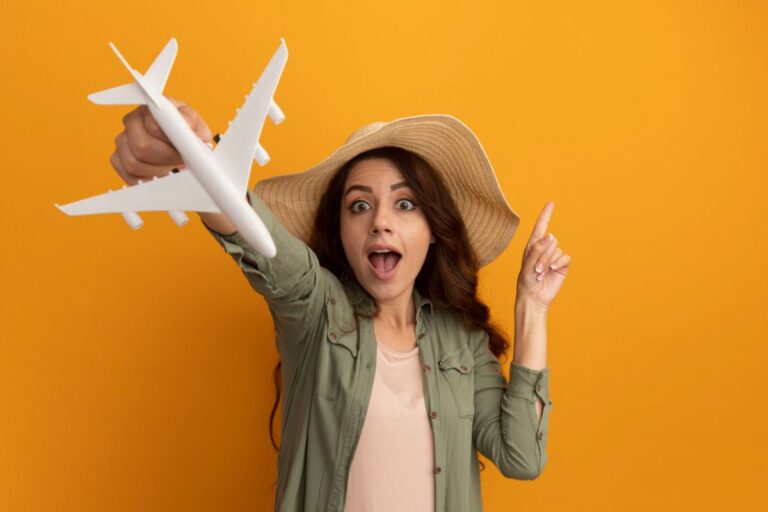 Girl Holding Toy Airplane