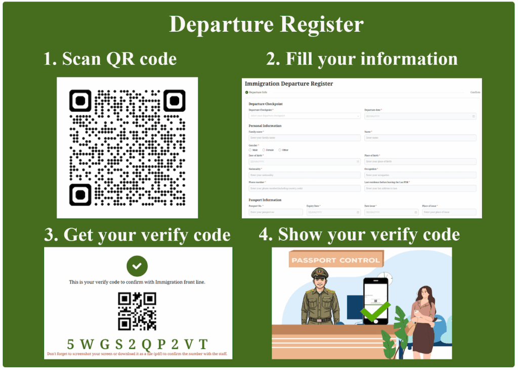 How to Fill Out the Lao Digital Departure Register